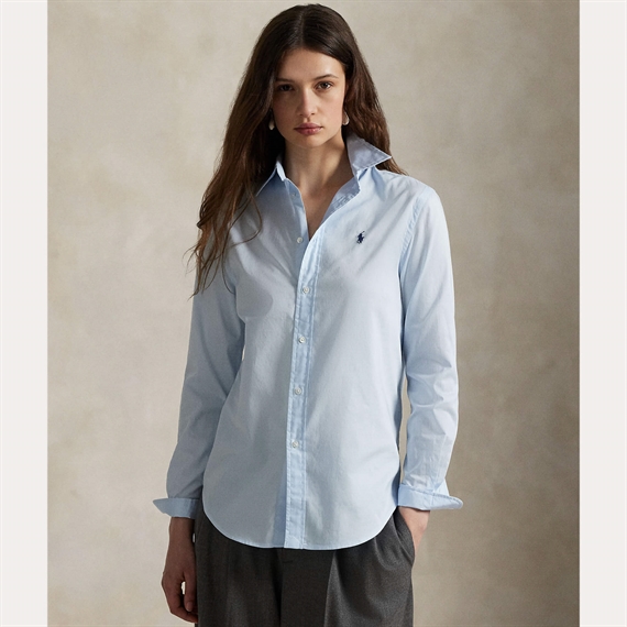 Polo Ralph Lauren Classic Fit Cotton Twill Skjorte, Beryl Blue